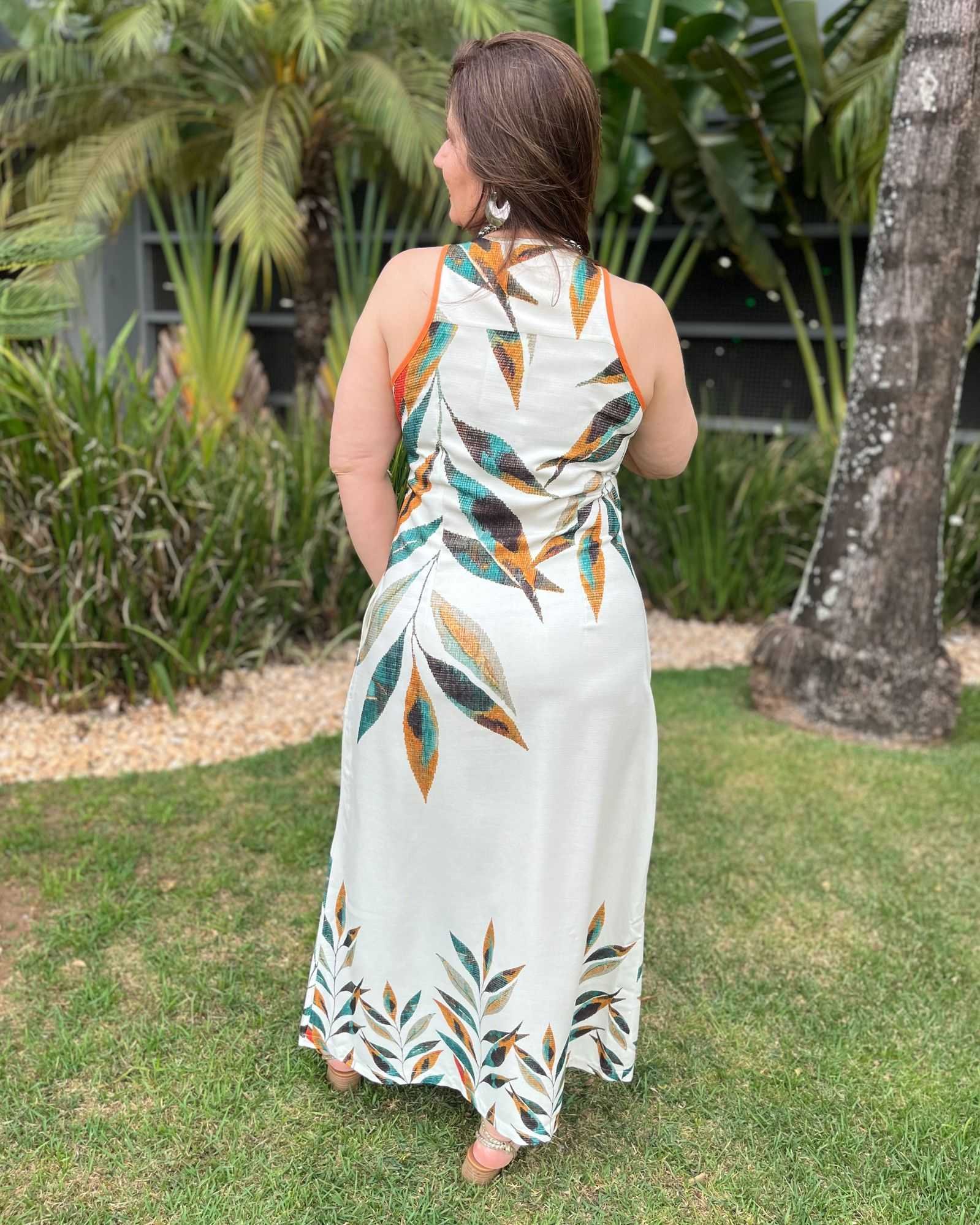 Vestido Off Estampado Flora Viés - Imagem 2